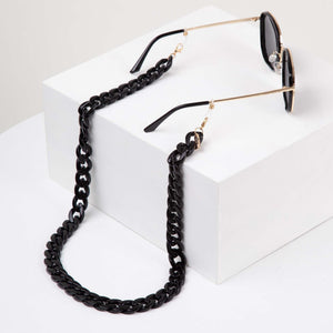 Aloha Black Curb Sunglasses Chain